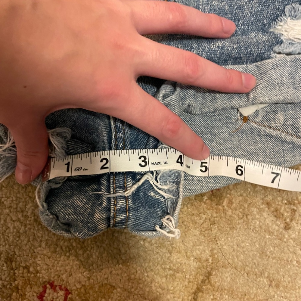 One Teaspoon Bandit Low Waisted Denim Shorts - Picture 6 of 6